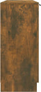 vidaXL - Dressoir - 90,5x30x70 - cm - bewerkt - hout - gerookt - eikenkleurig