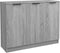 vidaXL - Dressoir - 90,5x30x70 - cm - bewerkt - hout - grijs - sonoma - eikenkleurig