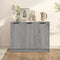 vidaXL - Dressoir - 90,5x30x70 - cm - bewerkt - hout - grijs - sonoma - eikenkleurig
