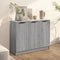vidaXL - Dressoir - 90,5x30x70 - cm - bewerkt - hout - grijs - sonoma - eikenkleurig