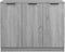 vidaXL - Dressoir - 90,5x30x70 - cm - bewerkt - hout - grijs - sonoma - eikenkleurig