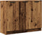 vidaXL - Dressoir - 90,5x30x70 - cm - bewerkt - hout - oud - houtkleurig
