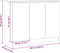 vidaXL - Dressoir - 90,5x30x70 - cm - bewerkt - hout - oud - houtkleurig