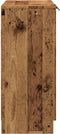 vidaXL - Dressoir - 90,5x30x70 - cm - bewerkt - hout - oud - houtkleurig