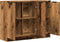vidaXL - Dressoir - 90,5x30x70 - cm - bewerkt - hout - oud - houtkleurig