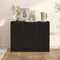vidaXL - Dressoir - 90,5x30x70 - cm - bewerkt - hout - zwart