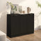 vidaXL - Dressoir - 90,5x30x70 - cm - bewerkt - hout - zwart