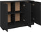 vidaXL - Dressoir - 90,5x30x70 - cm - bewerkt - hout - zwart