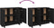 vidaXL - Dressoir - 90,5x30x70 - cm - bewerkt - hout - zwart
