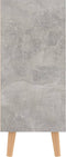 vidaXL - Dressoir - 90x30x72 - cm - bewerkt - hout - betongrijs