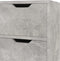 vidaXL - Dressoir - 90x30x72 - cm - bewerkt - hout - betongrijs