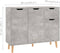 vidaXL - Dressoir - 90x30x72 - cm - bewerkt - hout - betongrijs
