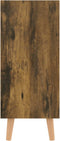 vidaXL - Dressoir - 90x30x72 - cm - bewerkt - hout - gerookt - eikenkleurig