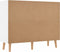 vidaXL - Dressoir - 90x30x72 - cm - bewerkt - hout - hoogglans - wit