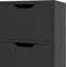 vidaXL - Dressoir - 90x30x72 - cm - bewerkt - hout - hoogglans - zwart