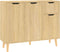 vidaXL - Dressoir - 90x30x72 - cm - bewerkt - hout - sonoma - eikenkleurig