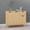 vidaXL - Dressoir - 90x30x72 - cm - bewerkt - hout - sonoma - eikenkleurig