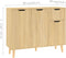 vidaXL - Dressoir - 90x30x72 - cm - bewerkt - hout - sonoma - eikenkleurig