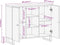 vidaXL - Dressoir - 90x33,5x75 - cm - massief - mangohout - bruin - en - zwart