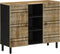 vidaXL - Dressoir - 90x33,5x75 - cm - massief - ruw - mangohout