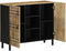vidaXL - Dressoir - 90x33,5x75 - cm - massief - ruw - mangohout