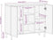 vidaXL - Dressoir - 90x33,5x75 - cm - massief - ruw - mangohout