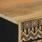 vidaXL - Dressoir - 90x33,5x75 - cm - massief - ruw - mangohout