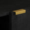 vidaXL - Dressoir - 90x33x75 - cm - bewerkt - hout - zwart