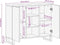 vidaXL - Dressoir - 90x34x75 - cm - massief - acaciahout