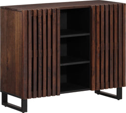 vidaXL - Dressoir - 90x34x75 - cm - massief - mangohout - bruin