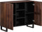 vidaXL - Dressoir - 90x34x75 - cm - massief - mangohout - bruin