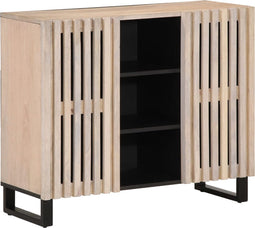 vidaXL - Dressoir - 90x34x75 - cm - massief - mangohout