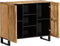 vidaXL - Dressoir - 90x34x75 - cm - massief - ruw - mangohout