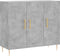 vidaXL - Dressoir - 90x34x80 - cm - bewerkt - hout - betongrijs