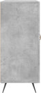 vidaXL - Dressoir - 90x34x80 - cm - bewerkt - hout - betongrijs