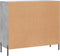 vidaXL - Dressoir - 90x34x80 - cm - bewerkt - hout - betongrijs