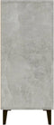 vidaXL - Dressoir - 90x34x80 - cm - bewerkt - hout - betongrijs