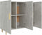 vidaXL - Dressoir - 90x34x80 - cm - bewerkt - hout - betongrijs