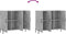 vidaXL - Dressoir - 90x34x80 - cm - bewerkt - hout - betongrijs
