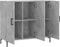 vidaXL - Dressoir - 90x34x80 - cm - bewerkt - hout - betongrijs