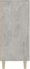 vidaXL - Dressoir - 90x34x80 - cm - bewerkt - hout - betongrijs