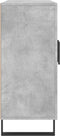 vidaXL - Dressoir - 90x34x80 - cm - bewerkt - hout - betongrijs