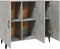 vidaXL - Dressoir - 90x34x80 - cm - bewerkt - hout - betongrijs