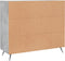 vidaXL - Dressoir - 90x34x80 - cm - bewerkt - hout - betongrijs