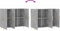 vidaXL - Dressoir - 90x34x80 - cm - bewerkt - hout - betongrijs