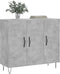 vidaXL - Dressoir - 90x34x80 - cm - bewerkt - hout - betongrijs