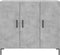 vidaXL - Dressoir - 90x34x80 - cm - bewerkt - hout - betongrijs