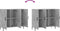 vidaXL - Dressoir - 90x34x80 - cm - bewerkt - hout - betongrijs