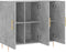 vidaXL - Dressoir - 90x34x80 - cm - bewerkt - hout - betongrijs