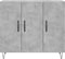 vidaXL - Dressoir - 90x34x80 - cm - bewerkt - hout - betongrijs